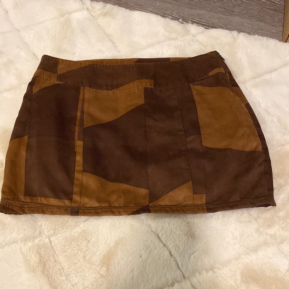 Brown Mini Skirt